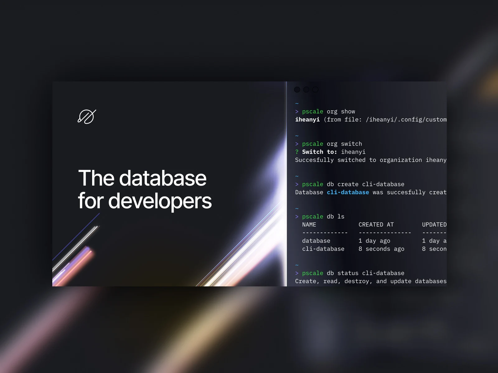 PlanetScale Identity — design study 21