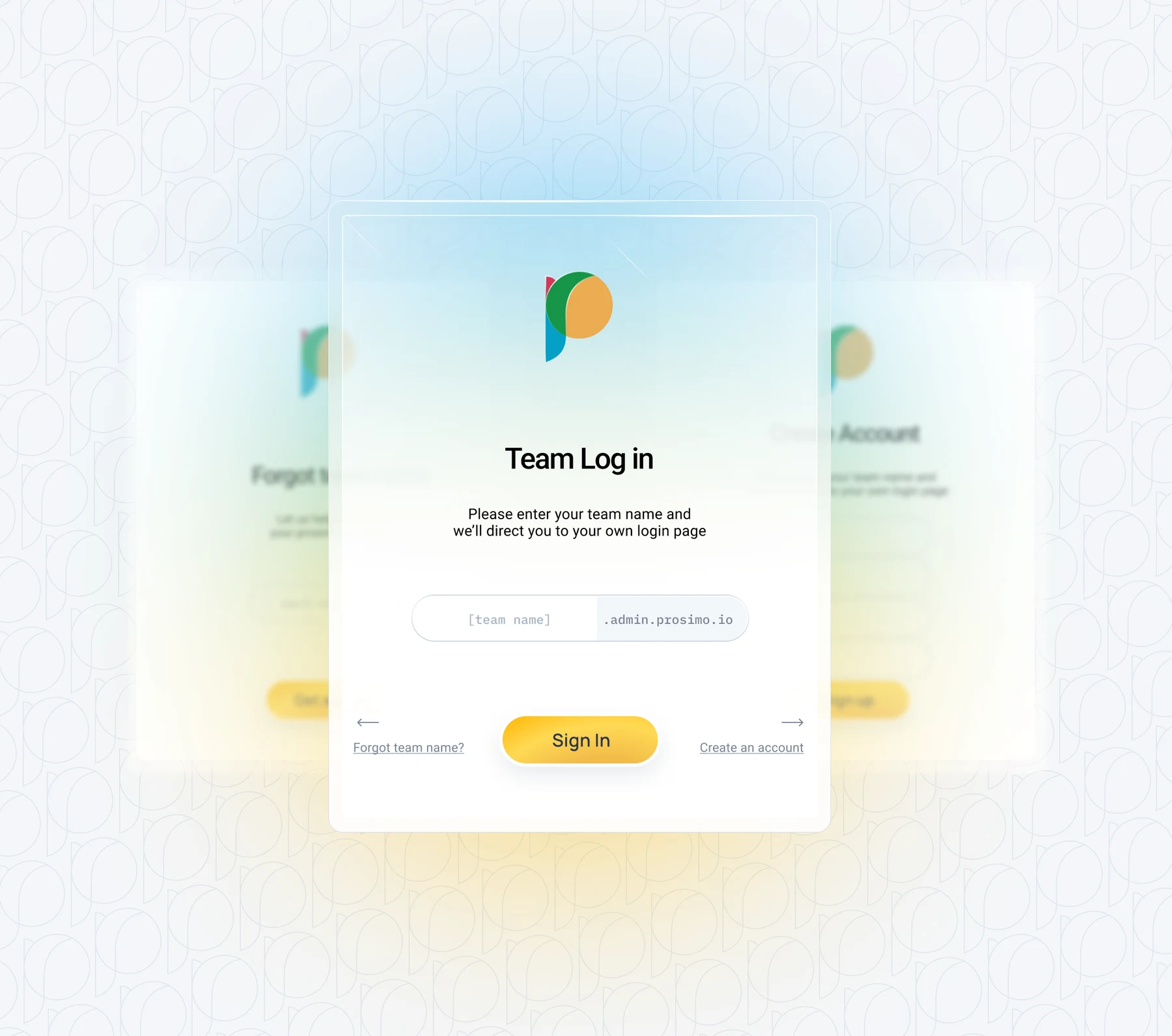 Prosimo Product Design — design study 1